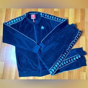 Kappa Velour Navy Blue Track suit